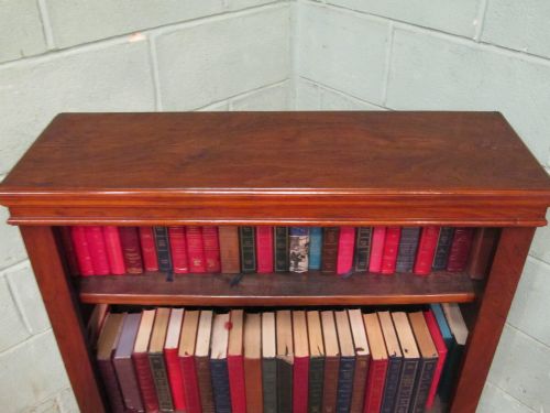 fig 2. ANTIQUE VICTORIAN MAHOGANY OPEN BOOKCASE C1880