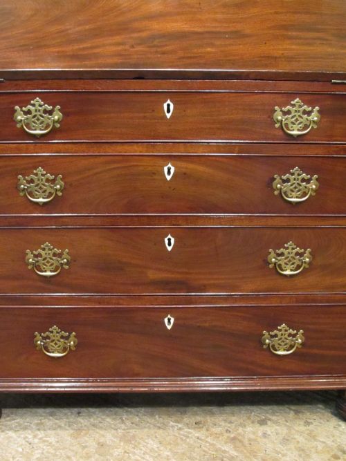 fig 1. ANTIQUE GEORGIAN REGENCY MAHOGANY BUREAU BOOKCASE (with secret compartment) C1820