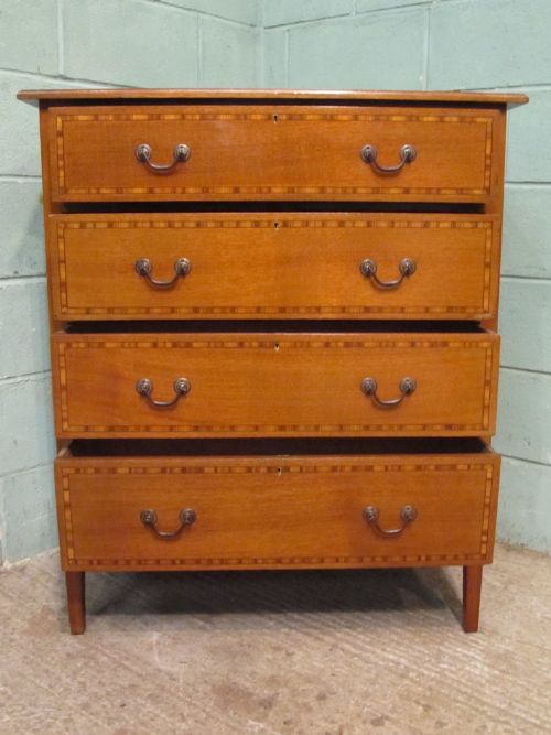 fig 2. ANTIQUE EDWARDIAN MAHOGANY CHEST OF DRAWERS C1900