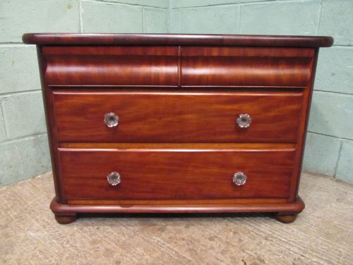 fig 1. ANTIQUE VICTORIAN MAHOGANY CHEST OF DRAWERS C1880