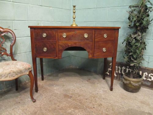 Antique Regency Mahogany Bow Front Sideboard C1820