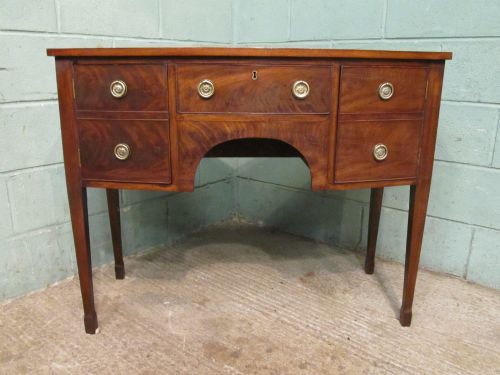 fig 1. ANTIQUE REGENCY MAHOGANY BOW FRONT SIDEBOARD C1820