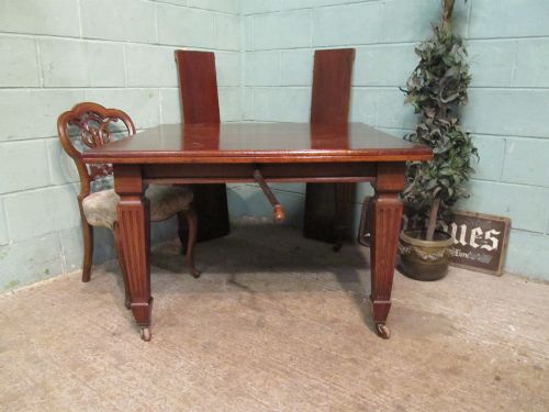 Antique Victorian Mahogany Extending Dining Table C1880 Seats 8