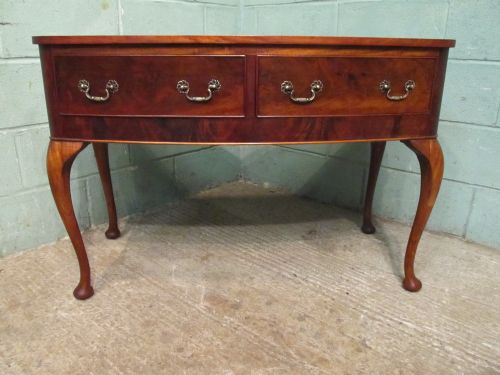 fig 2. ANTIQUE EDWARDIAN MAHOGANY BOW FRONT SIDE HALL TABLE C1900