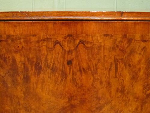 fig 2. BURR WALNUT QUEEN ANNE SERPENTINE CUPBOARD C1920
