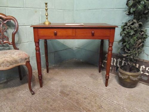 Antique Victorian Mahogany Side Writing Table C1880