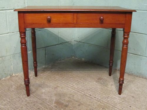 fig 1. ANTIQUE VICTORIAN MAHOGANY SIDE WRITING TABLE C1880