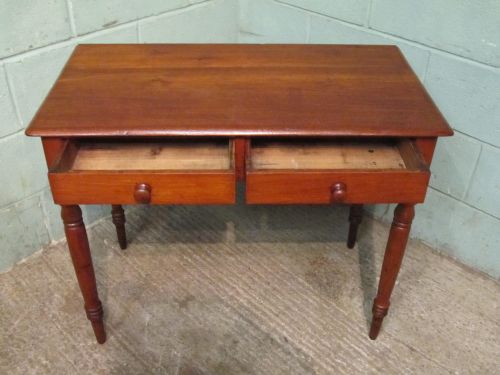 fig 2. ANTIQUE VICTORIAN MAHOGANY SIDE WRITING TABLE C1880