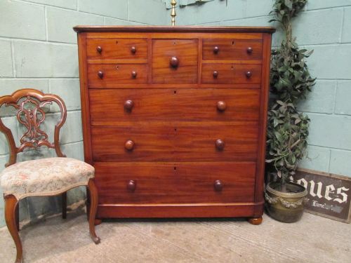 Antique Victorian Mahogany Chest of Drawers C1880