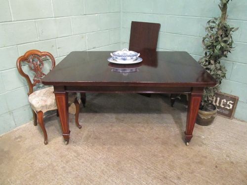 Antique Victorian Mahogany Extending Dining Table Seats 8 C1890