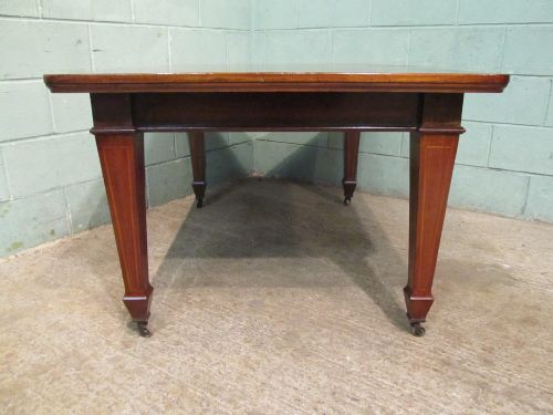 fig 1. ANTIQUE VICTORIAN MAHOGANY EXTENDING DINING TABLE SEATS 8 C1890