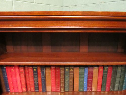 fig 2. ANTIQUE VICTORIAN MAHOGANY OPEN BOOKCASE C1880