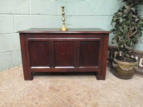 Antique 18th Century Country Oak Coffer C1780