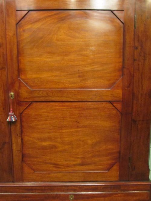 fig 2. ANTIQUE 18TH CENTURY MAHOGANY SINGLE WARDROBE C1780