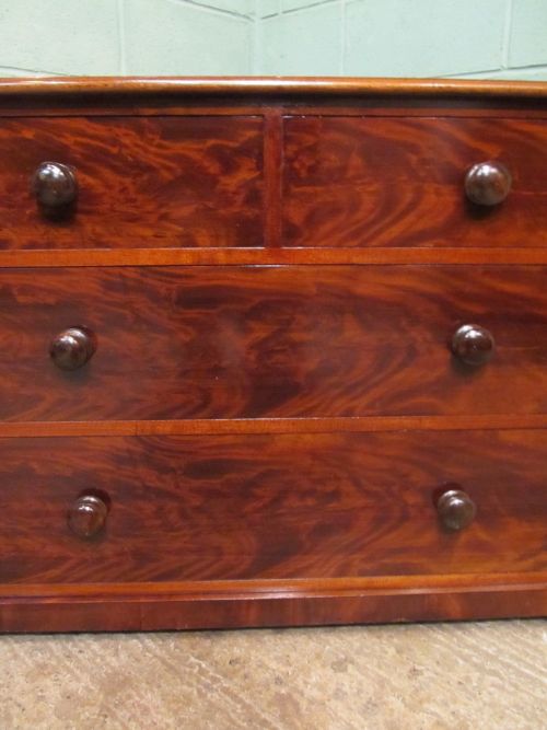 fig 1. ANTIQUE VICTORIAN MAHOGANY CHEST OF DRAWERS C1880