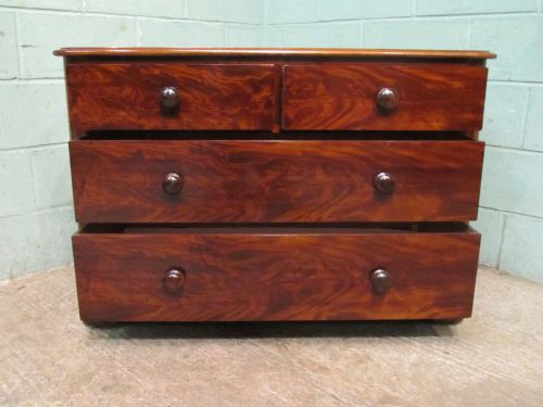 fig 2. ANTIQUE VICTORIAN MAHOGANY CHEST OF DRAWERS C1880