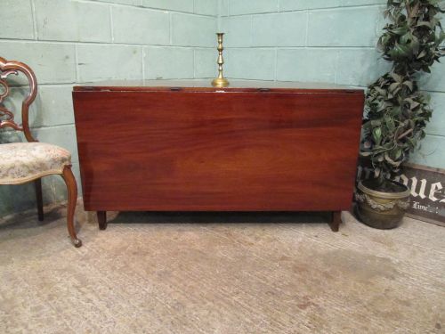 Antique Regency Mahogany Drop Leaf Dining Table Seats 8 -10 C1820