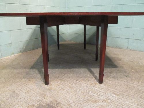 fig 1. ANTIQUE REGENCY MAHOGANY DROP LEAF DINING TABLE SEATS 8 -10 C1820