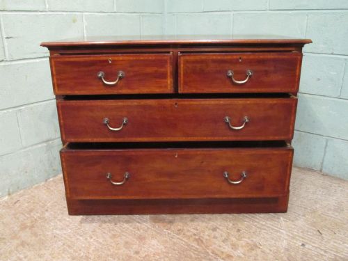 fig 2. ANTIQUE EDWARDIAN MAHOGANY CHEST OF DRAWERS C1900