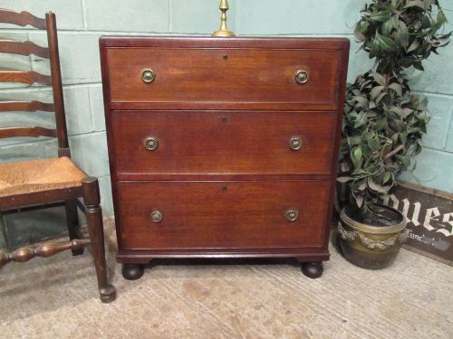 Antique Early Victorian Country Oak Chest of Drawers C1840