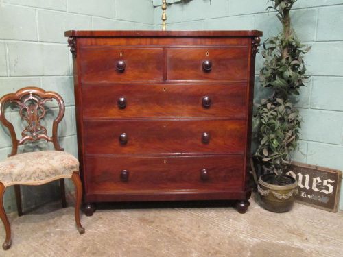 Antique Victorian Mahogany Chest of Drawers C1880