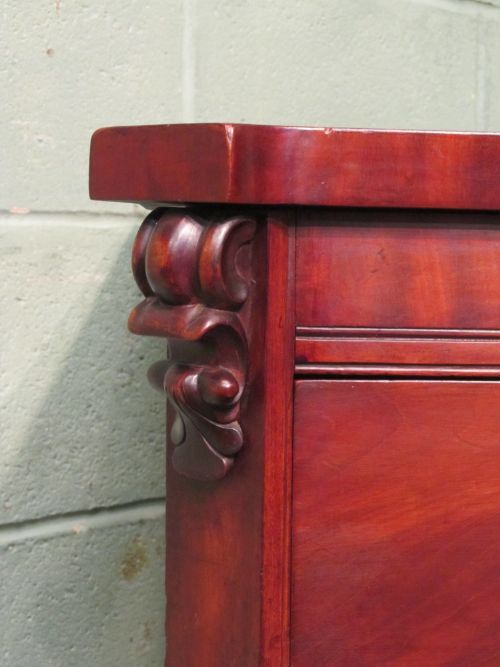 fig 1. ANTIQUE VICTORIAN MAHOGANY CHEST OF DRAWERS C1880