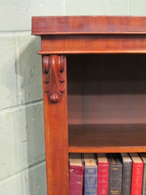 fig 1. ANTIQUE VICTORIAN MAHOGANY 6FT OPEN BOOKCASE C1880