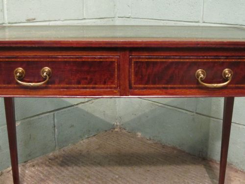 fig 1. ANTIQUE EDWARDIAN REGENCY MAHOGANY WRITING TABLE C1900