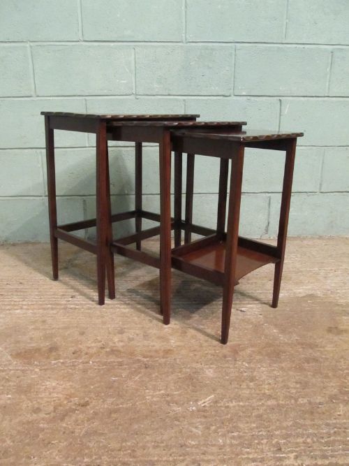 Antique Edwardian Mahogany Nest of Tables C1900