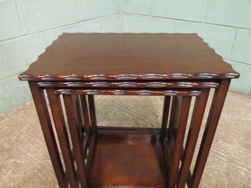 fig 2. ANTIQUE EDWARDIAN MAHOGANY NEST OF TABLES C1900