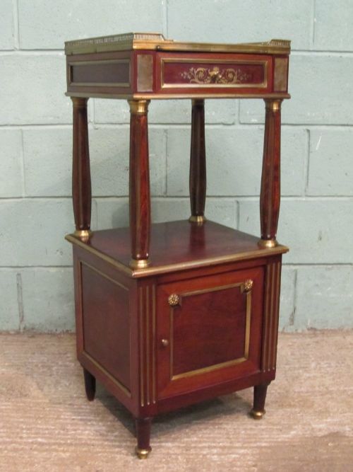 fig 1. ANTIQUE FRENCH MAHOGANY AND ORMOLU CABINET C1900