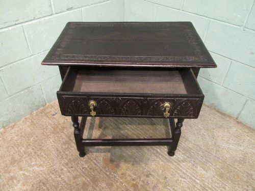 fig 2. ANTIQUE GEORGIAN COUNTRY OAK SIDE TABLE C1780