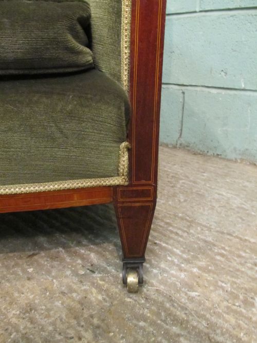 fig 2. Antique Edwardian Mahogany Tub Chair c1900