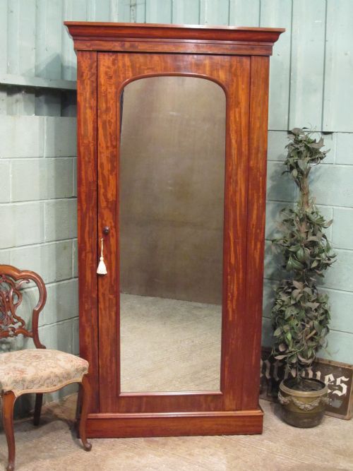 Antique Victorian Mahogany Small Wardrobe C1880