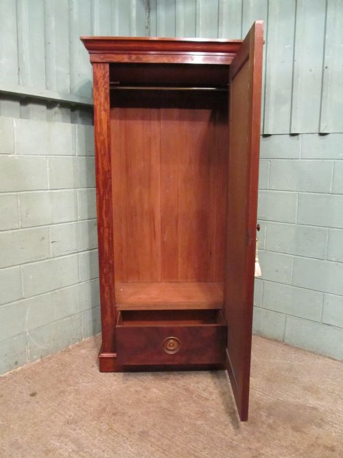 fig 2. Antique Victorian Mahogany small Wardrobe c1880