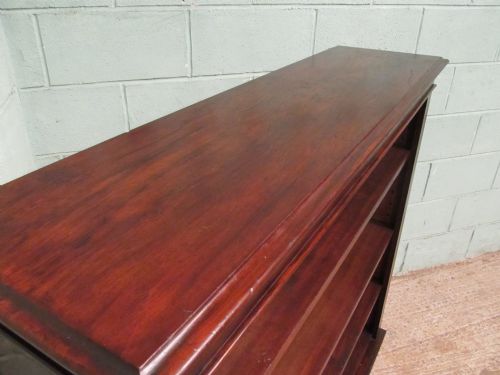fig 1. Antique Victorian Mahogany Open Bookcase
