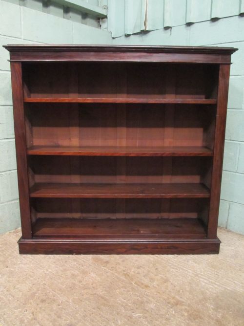 fig 2. Antique Victorian Mahogany Open Bookcase