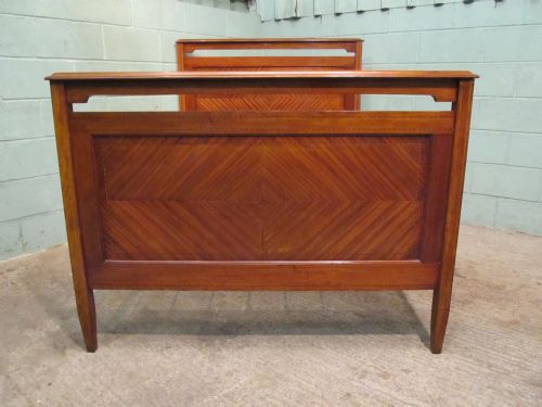 Antique Edwardian Mahogany Double Bed C1900