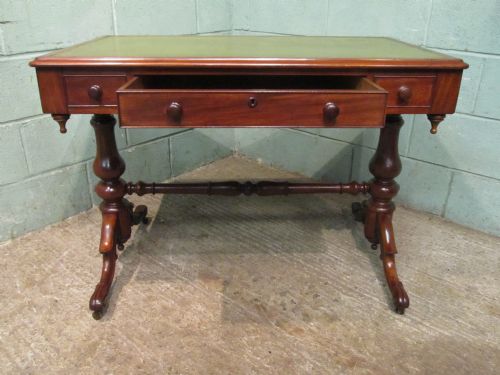 fig 2. Antique Victorian Mahogany Writing Table Desk c1880