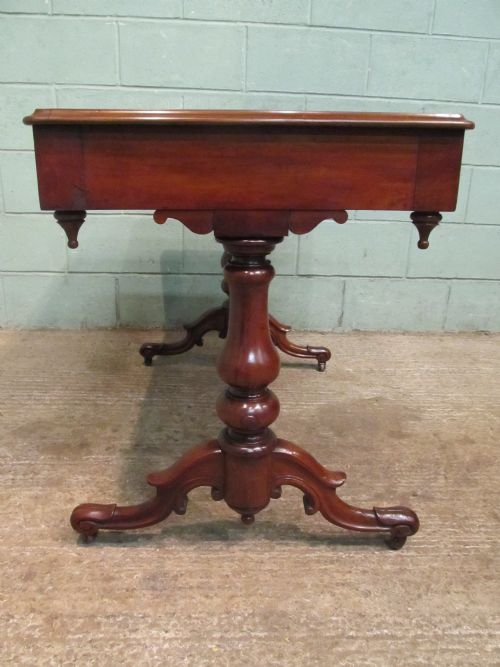 fig 3. Antique Victorian Mahogany Writing Table Desk c1880