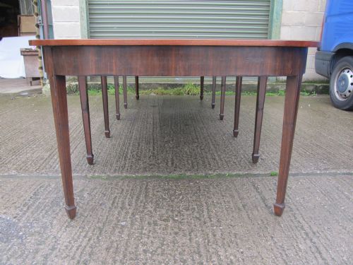 fig 1. Antique Edwardian Mahogany Extending Dining Table Seats 14-16 c1900