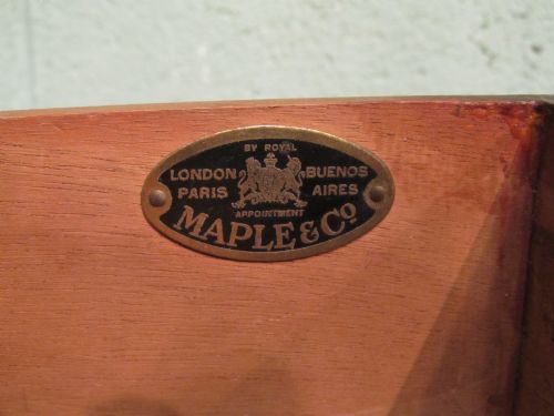 fig 2. Antique Burr Walnut Wellington Chest of Drawers By Maples & Co c1920
