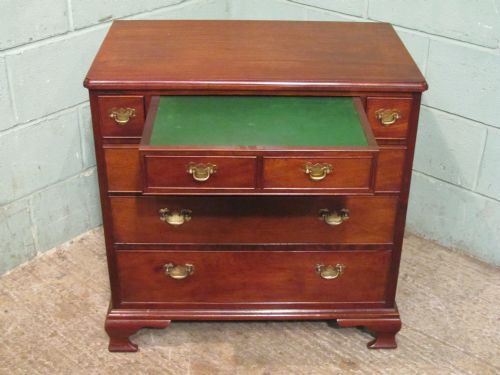 fig 2. Antique Victorian Mahogany Secretaire Dwarf Chest of Drawers c1880