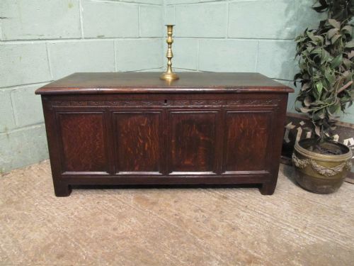 Antique Georgian Period Oak Coffer C1780