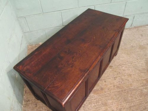 fig 1. Antique Georgian Period Oak Coffer C1780
