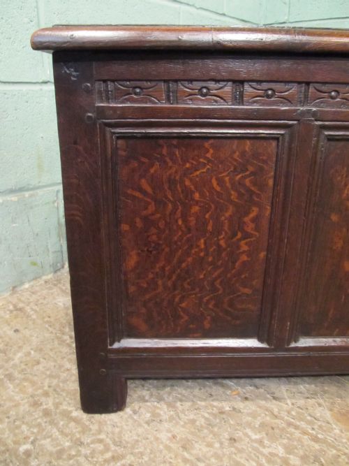 fig 2. Antique Georgian Period Oak Coffer C1780