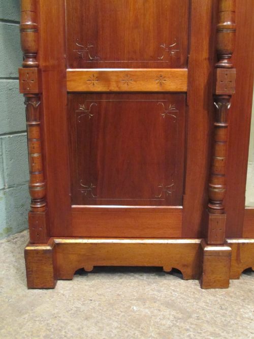 fig 1. Antique Victorian Mahogany Triple Wardrobe C1880