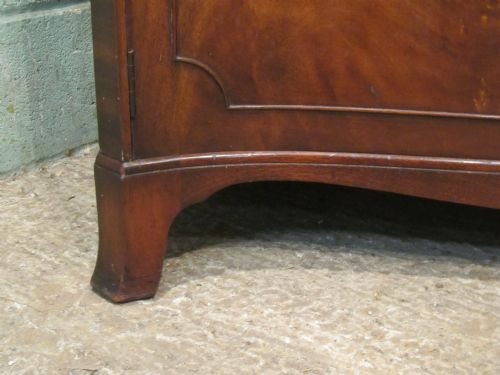 fig 2. Antique Mahogany Serpentine Fronted Double Wardrobe By Waring & Gillow