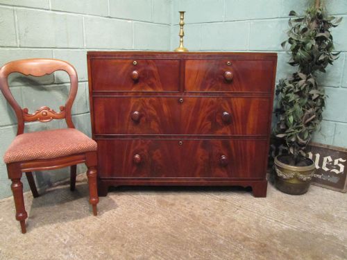 Antique Early Victorian Mahogany Chest of Drawers C1840
