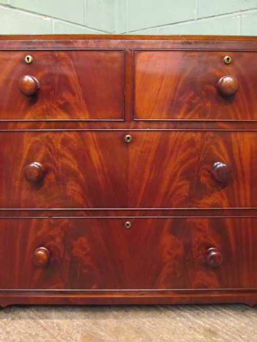 fig 1. Antique Early Victorian Mahogany Chest of Drawers C1840